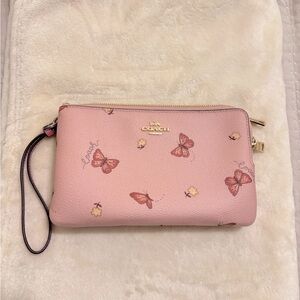 Pink Coach Wristlet